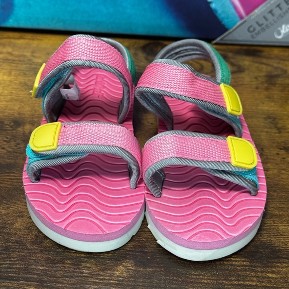 Cat & Jack Toddler Blair Footbed Sandals Pink Size 8 - Picture 6 of 12